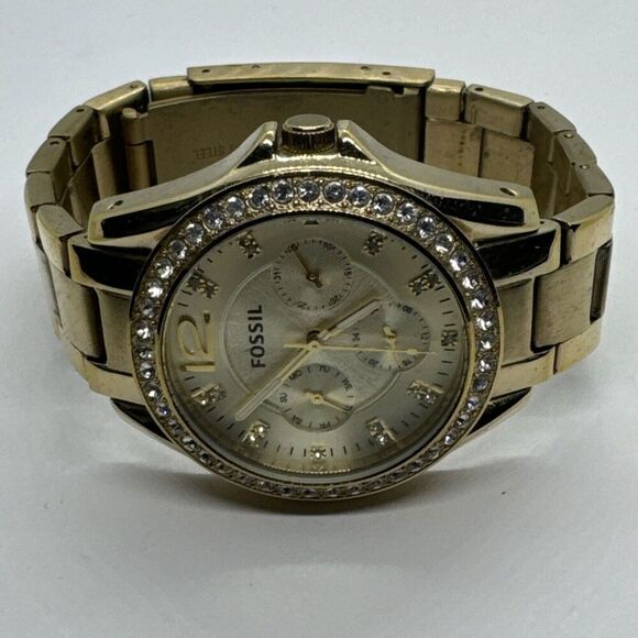 Fossil Riley ES3203 Womens Stainless Steel Analog Dial Quartz Wrist Watch AEA392 - Picture 5 of 11